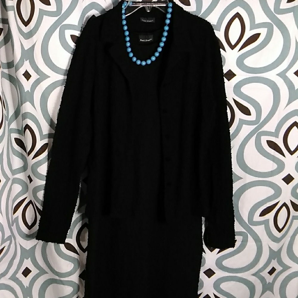 Vintage 2 pieces strech dress.